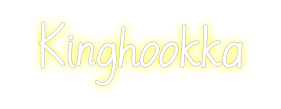 Neon personalizado: Kinghookka