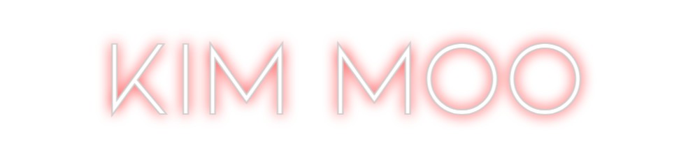 Neon personalizado: KIM MOO