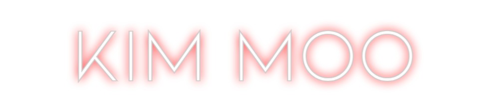 Neon personalizado: KIM MOO