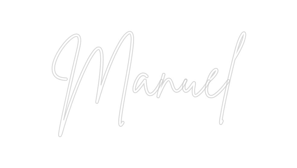 Neon personalizado: Manuel