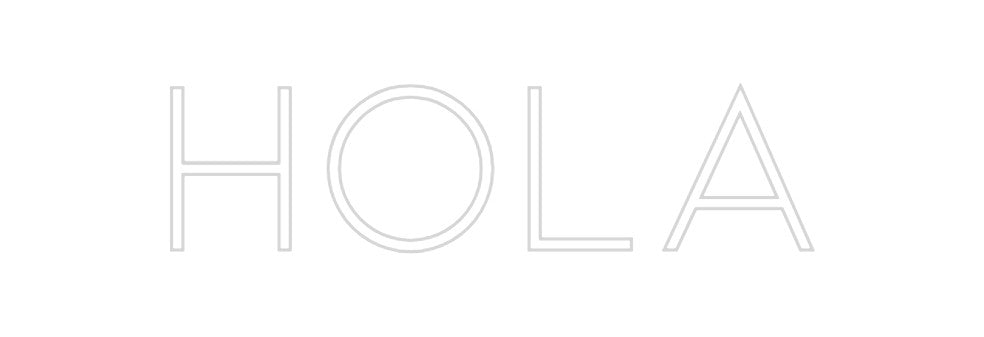 Neon personalizado: Hola
