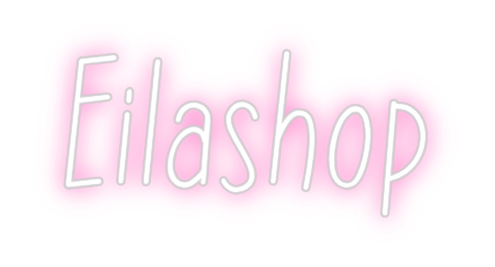 Neon personalizado: Eilashop