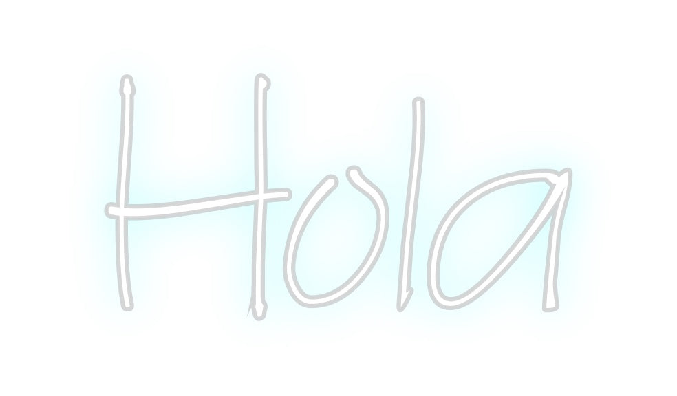 Neon personalizado: Hola