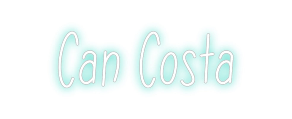 Neon personalizado: Can Costa