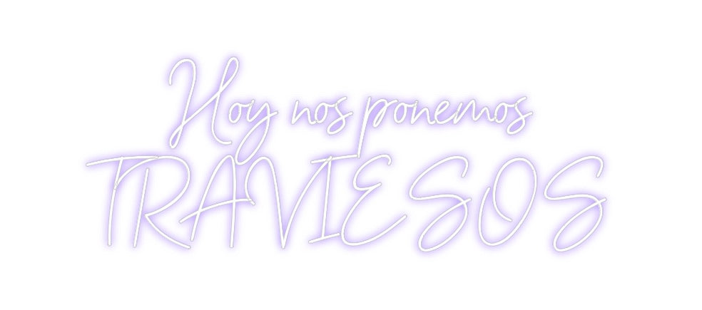 Neon personalizado: Hoy nos ponem...