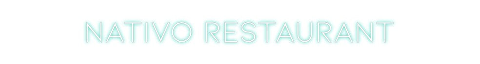Neon personalizado: Nativo restau...