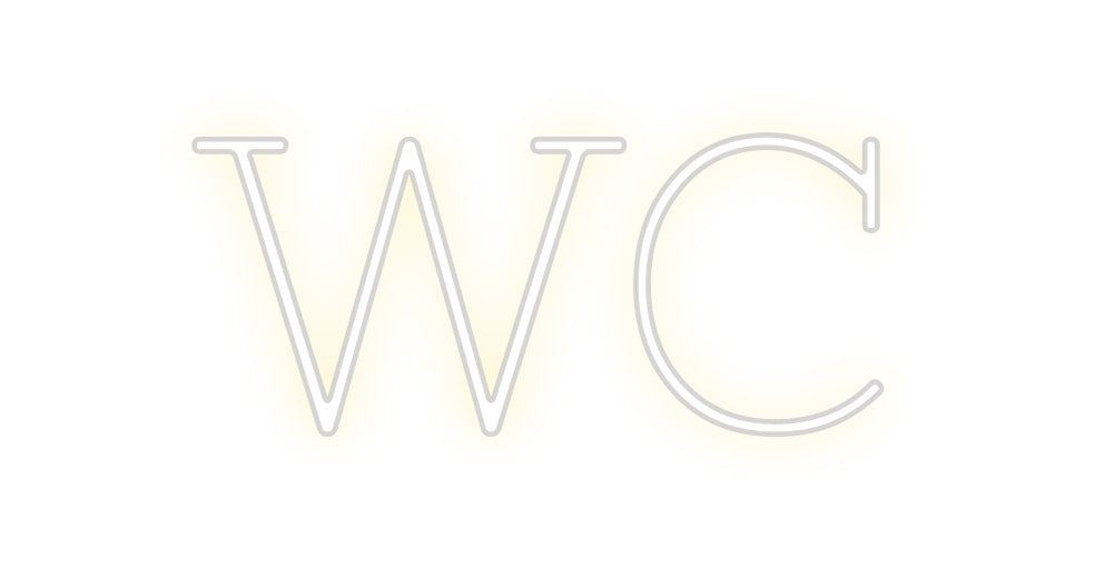 Neon personalizado: WC