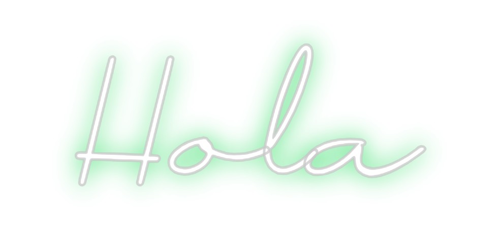 Neon personalizado: Hola