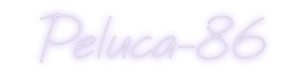 Neon personalizado: Peluca-86