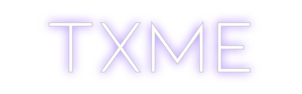Neon personalizado: TXME