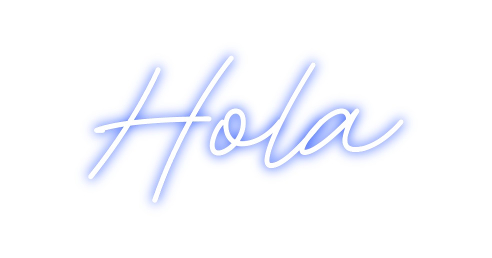 Neon personalizado: Hola