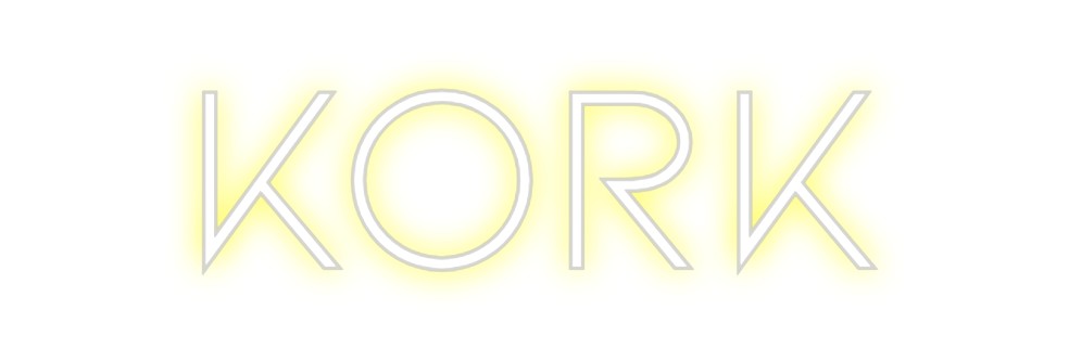 Neon personalizado: KORK