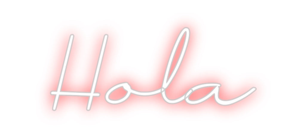 Neon personalizado: Hola