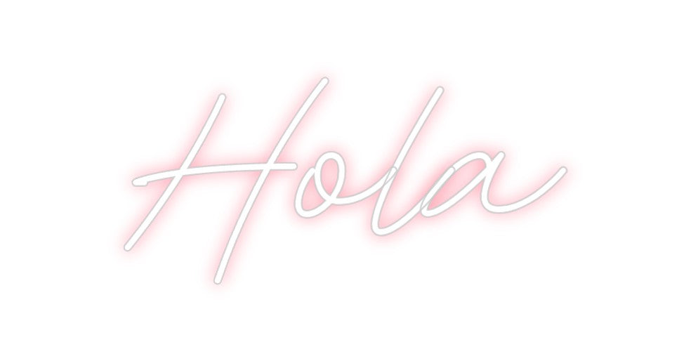 Neon personalizado: Hola