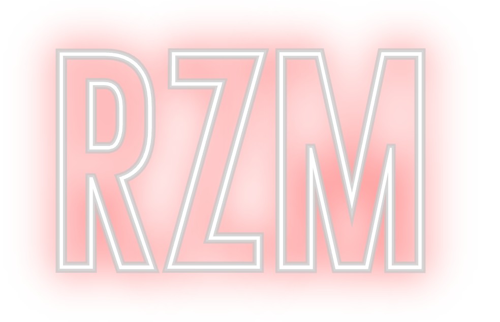 Neon personalizado: RZM