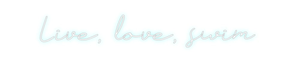 Neon personalizado: Live, love, s...
