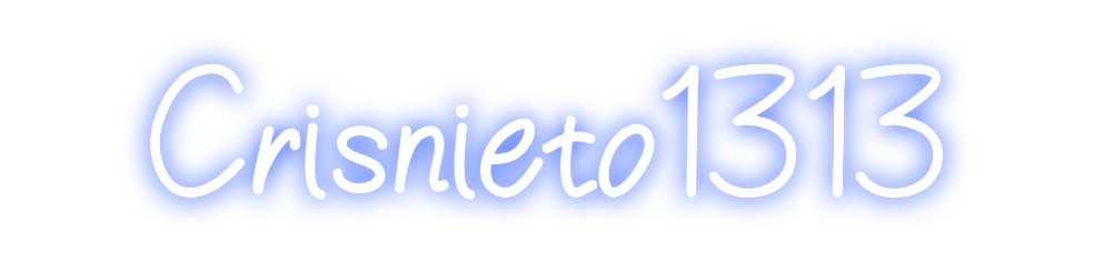 Neon personalizado: Crisnieto1313