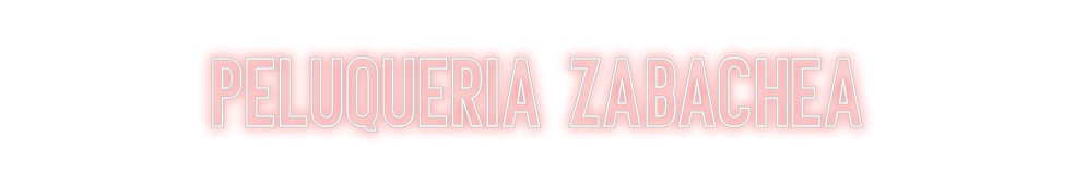 Neon personalizado: Peluqueria za...