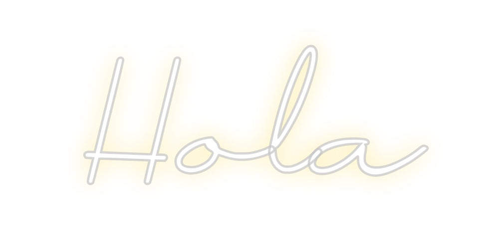 Neon personalizado: Hola