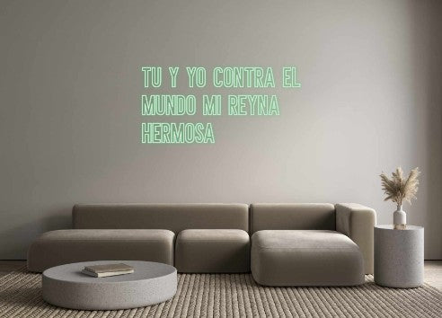 Neon personalizado: Tu y Yo contr...