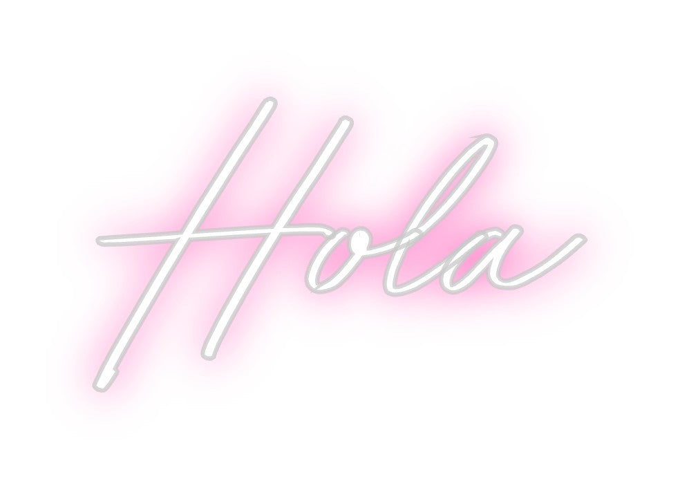 Neon personalizado: Hola