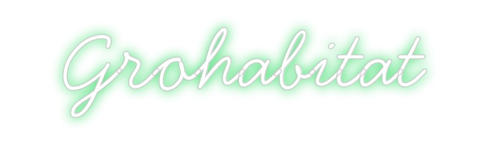 Neon personalizado: Grohabitat