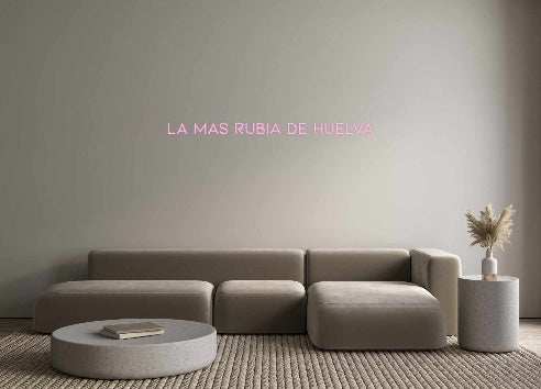 Neon personalizado: LA MAS RUBIA ...