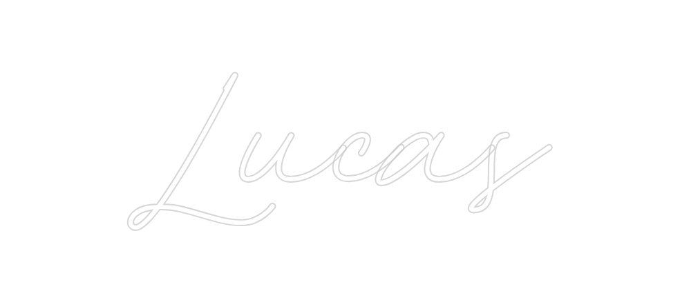 Neon personalizado: Lucas