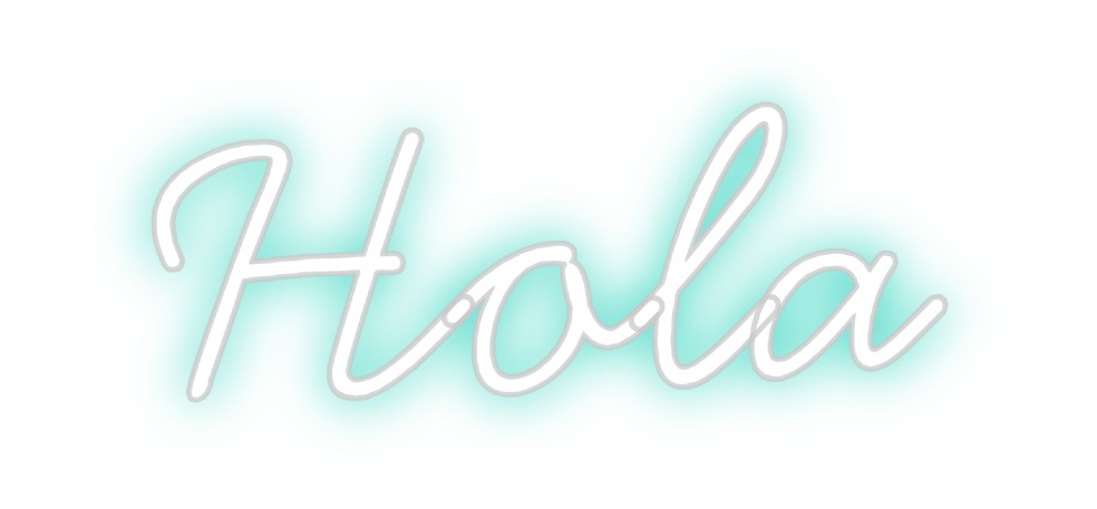 Neon personalizado: Hola