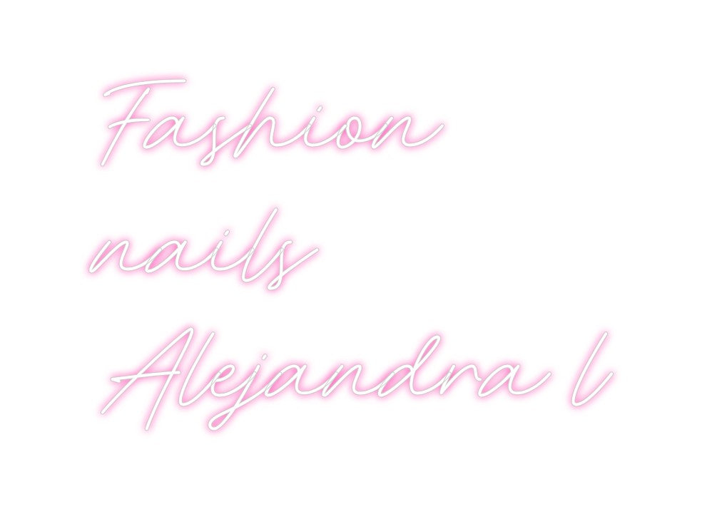 Neon personalizado: Fashion
nail...