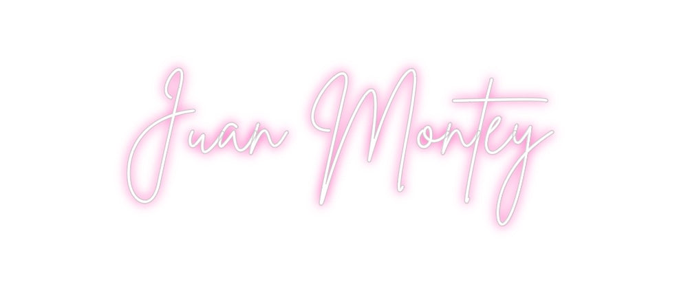 Neon personalizado: Juan Montey
