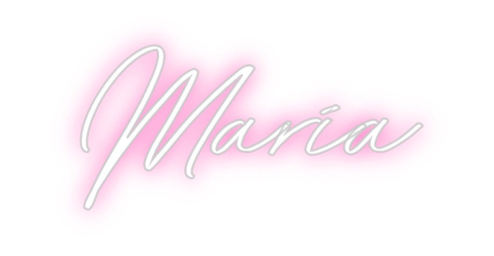 Neon personalizado: María