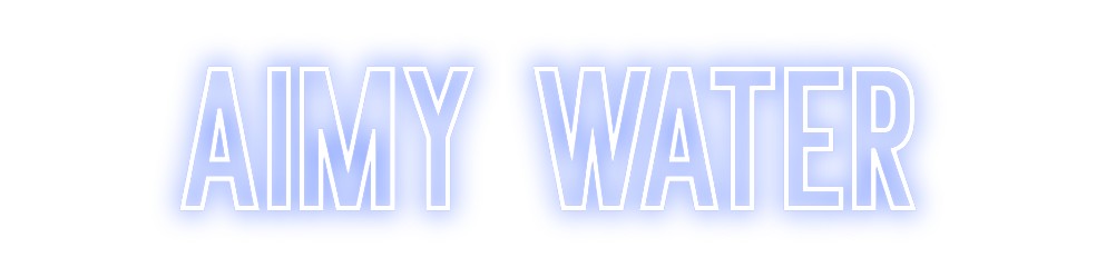 Neon personalizado: Aimy Water