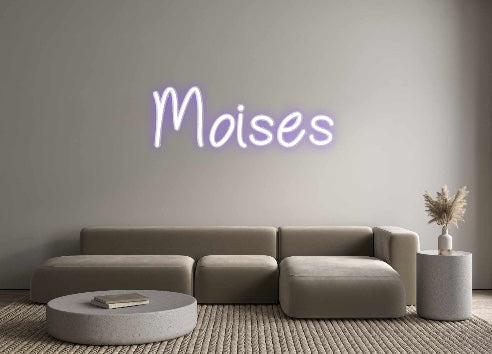 Neon personalizado: Moises