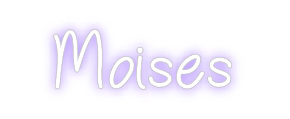 Neon personalizado: Moises