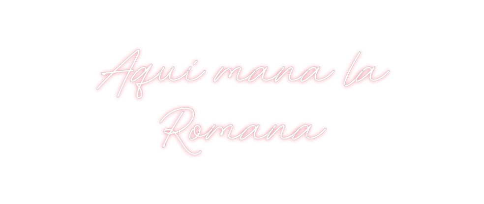 Neon personalizado: Aquí mana la...