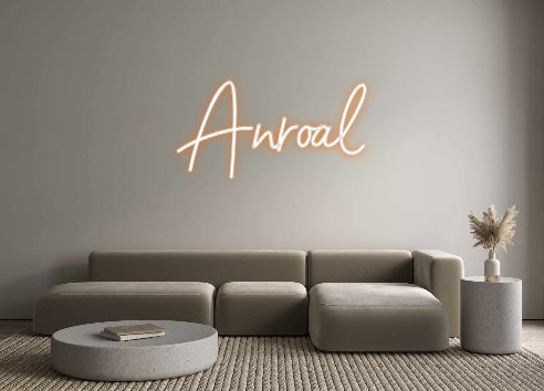 Neon personalizado: Anroal