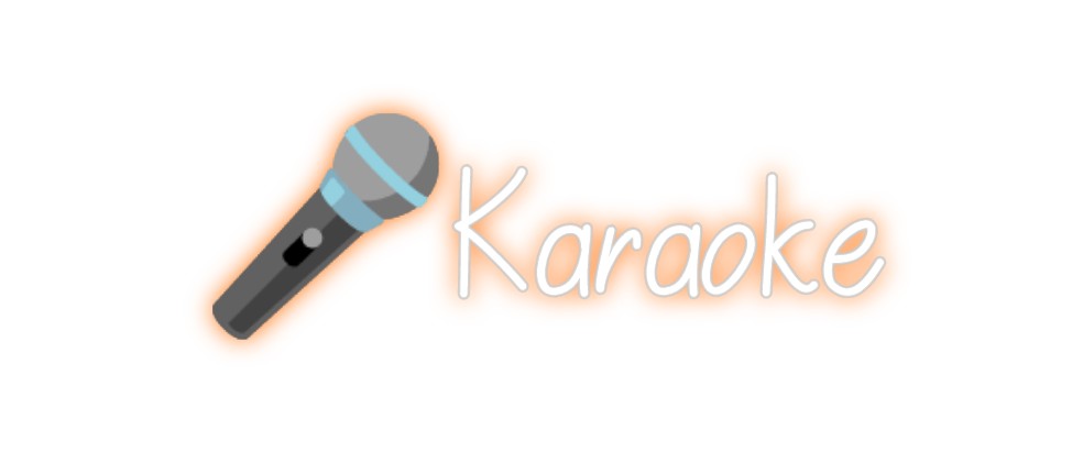 Neon personalizado: 🎤Karaoke