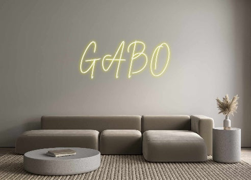 Neon personalizado: GABO