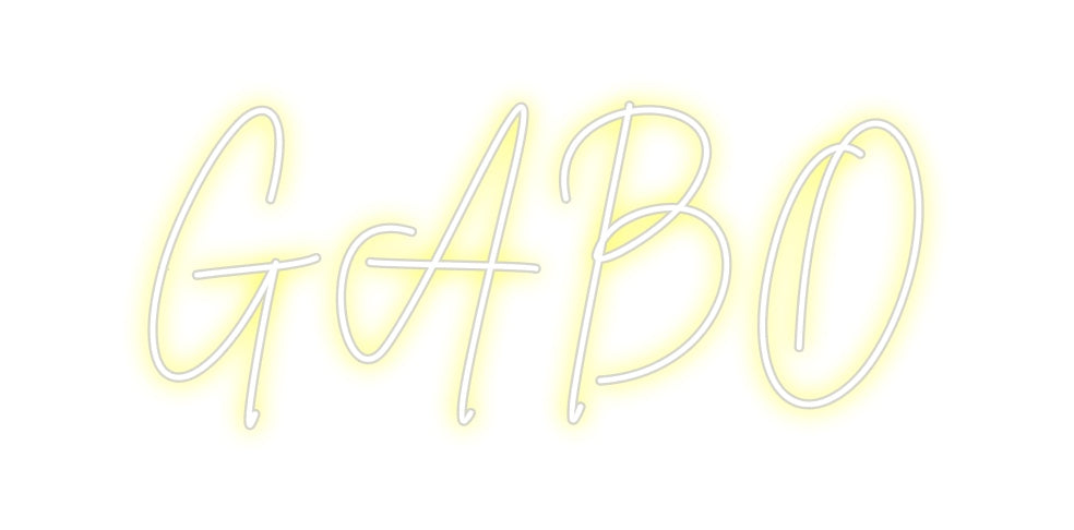 Neon personalizado: GABO