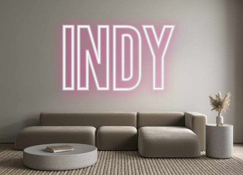 Neon personalizado: INDY