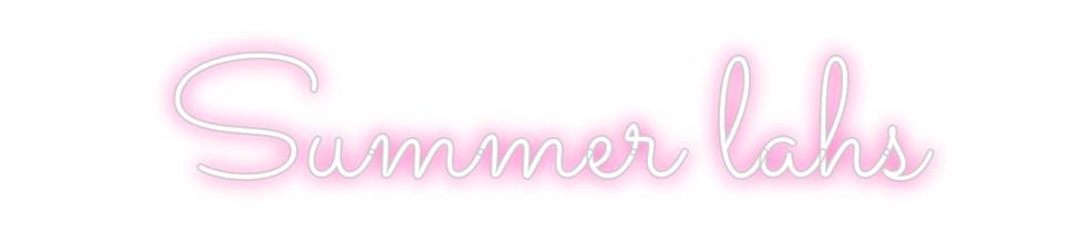 Neon personalizado: Summer lahs