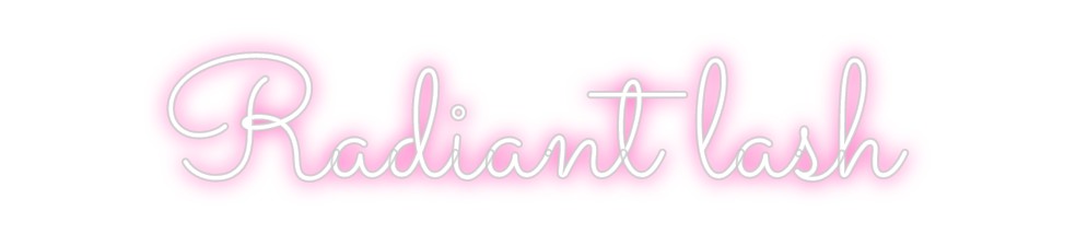 Neon personalizado: Radiant lash