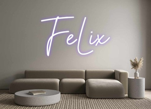 Neon personalizado: FeLix