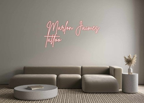 Neon personalizado: Marlon Jaimes...
