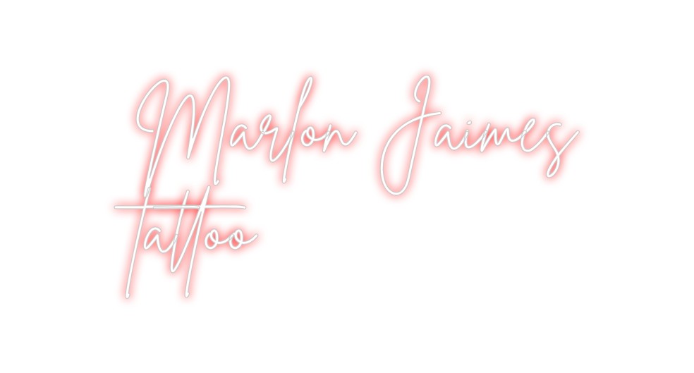 Neon personalizado: Marlon Jaimes...