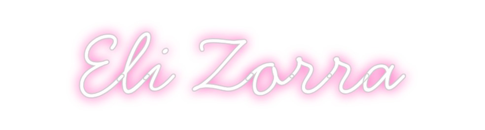 Neon personalizado: Eli Zorra