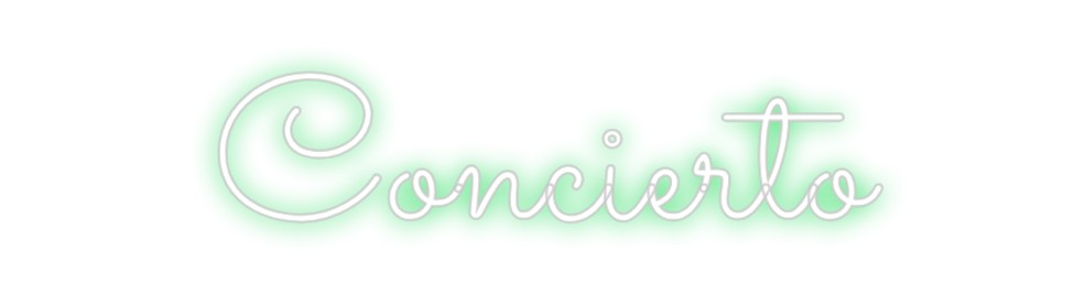 Neon personalizado: Concierto