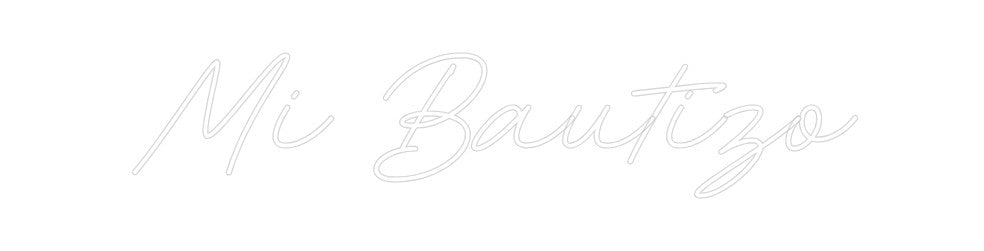 Neon personalizado: Mi Bautizo