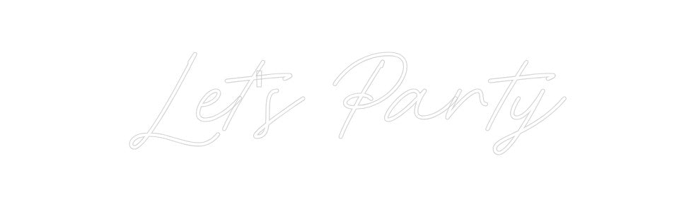 Neon personalizado: Let's Party